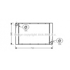 BW2357 AVA Радиатор, охлаждение двигателя
