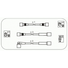 ODS239 JANMOR Комплект проводов зажигания
