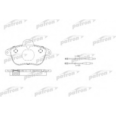 PBP742 PATRON Комплект тормозных колодок, дисковый тормоз