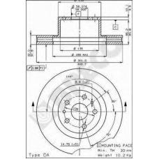 BS 7840 BRECO Тормозной диск