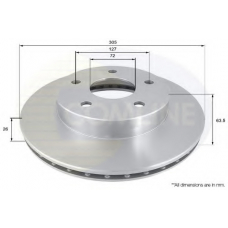 ADC2303V COMLINE Тормозной диск