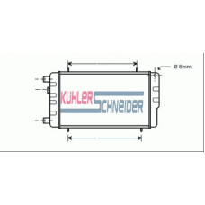 1100101 KUHLER SCHNEIDER Радиатор, охлаждение двигател