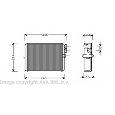 VOA6110 AVA Теплообменник, отопление салона