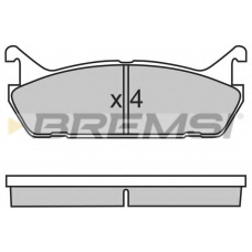 BP2488 BREMSI Комплект тормозных колодок, дисковый тормоз