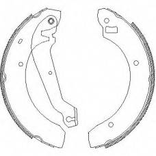 Z4063.00 WOKING Комплект тормозных колодок