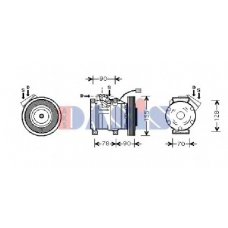 851386N AKS DASIS Компрессор, кондиционер