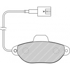 FSL1944 FERODO Комплект тормозных колодок, дисковый тормоз