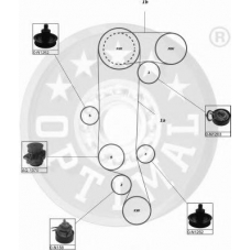 SK-1511 OPTIMAL Комплект ремня грм