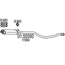 01.55550 MTS Средний глушитель выхлопных газов
