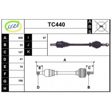 TC440 SERA Приводной вал