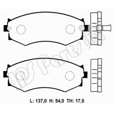 IBD-1142 IPS Parts Комплект тормозных колодок, дисковый тормоз