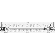 BBH7884 BORG & BECK Тормозной шланг