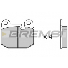 BP2144 BREMSI Комплект тормозных колодок, дисковый тормоз