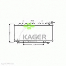 31-0256 KAGER Радиатор, охлаждение двигателя