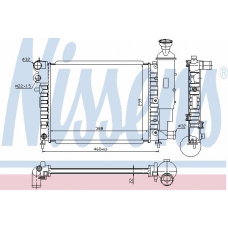 61358A NISSENS Радиатор, охлаждение двигателя