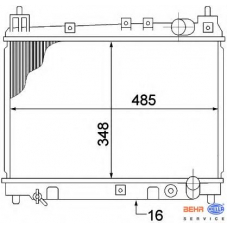 8MK 376 773-481 HELLA Радиатор, охлаждение двигателя