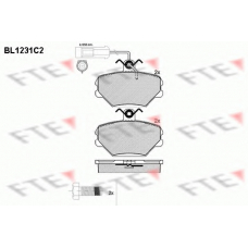 BL1231C2 FTE Комплект тормозных колодок, дисковый тормоз