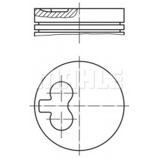 029 55 01 MAHLE Поршень