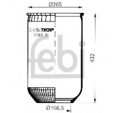 15047 FEBI Сильфон пневматической рессоры