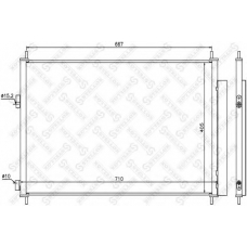 10-45156-SX STELLOX Конденсатор, кондиционер