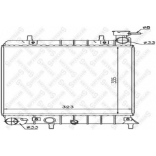 10-25168-SX STELLOX Радиатор, охлаждение двигателя