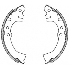 BSA2081.00 OPEN PARTS Комплект тормозных колодок