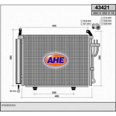 43421 AHE Конденсатор, кондиционер