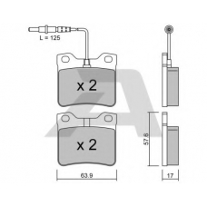 BPPE-2003 AISIN Комплект тормозных колодок, дисковый тормоз