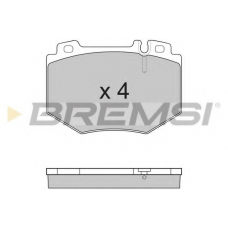 BP3166 BREMSI Комплект тормозных колодок, дисковый тормоз