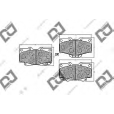 BP1403 DJ PARTS Комплект тормозных колодок, дисковый тормоз