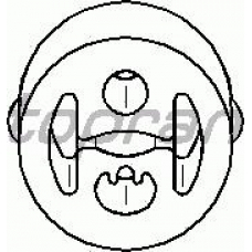 400 232 TOPRAN Кронштейн, глушитель