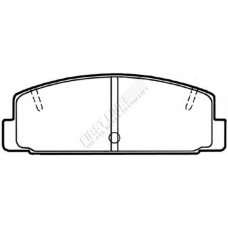 FBP1345 FIRST LINE Комплект тормозных колодок, дисковый тормоз