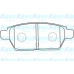 BP-4568 KAVO PARTS Комплект тормозных колодок, дисковый тормоз