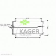 94-5875 KAGER Конденсатор, кондиционер