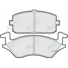 PAD617 APEC Комплект тормозных колодок, дисковый тормоз