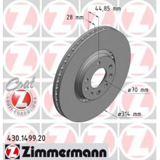 430.1499.20 ZIMMERMANN Тормозной диск