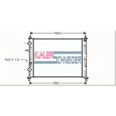 1710501 KUHLER SCHNEIDER Радиатор, охлаждение двигател