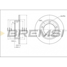 DBA092S BREMSI Тормозной диск
