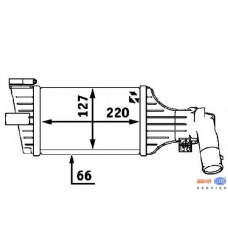 8ML 376 723-181 HELLA Интеркулер