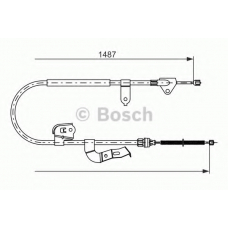 1 987 477 952 BOSCH Трос, стояночная тормозная система