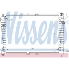 67002 NISSENS Радиатор, охлаждение двигателя
