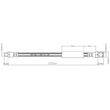 VBH341 MOTAQUIP Тормозной шланг