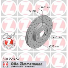 590.2594.52 ZIMMERMANN Тормозной диск