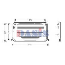 212110N AKS DASIS Конденсатор, кондиционер