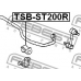 TSB-ST200R FEBEST Опора, стабилизатор