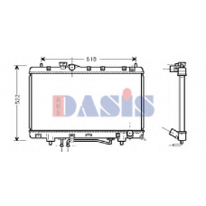 213880N AKS DASIS Радиатор, охлаждение двигателя