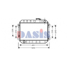 211770N AKS DASIS Радиатор, охлаждение двигателя