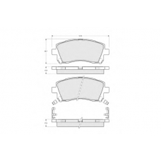 PF1545 PROCODIS FRANCE Комплект тормозных колодок, дисковый тормоз