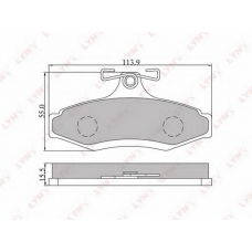 BD-1802 LYNX Тормозные колодки дисковые