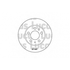 DF1687 TRW Тормозной диск